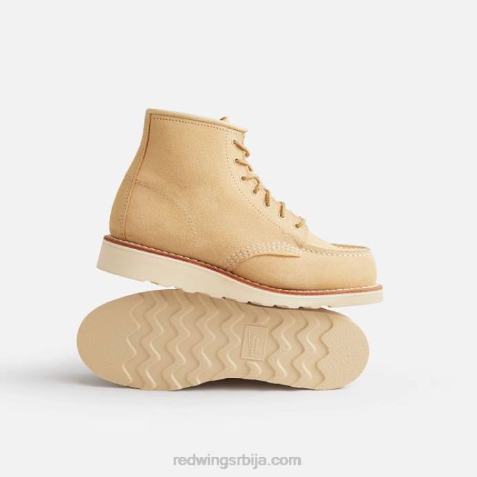 крем DHPH193 Red Wing Херитаге - стиле 3380 6-инчна класична моц женска кратка чизма од ивице коже