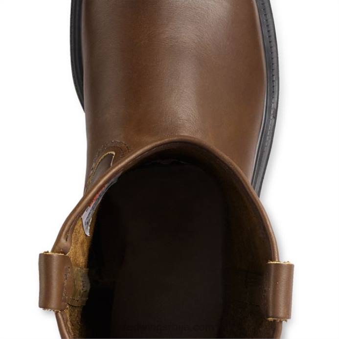 браон DHPH100 Red Wing Ворк - стиле 2452 екос лите мушке водоотпорне сигурносне чизме од 6 инча