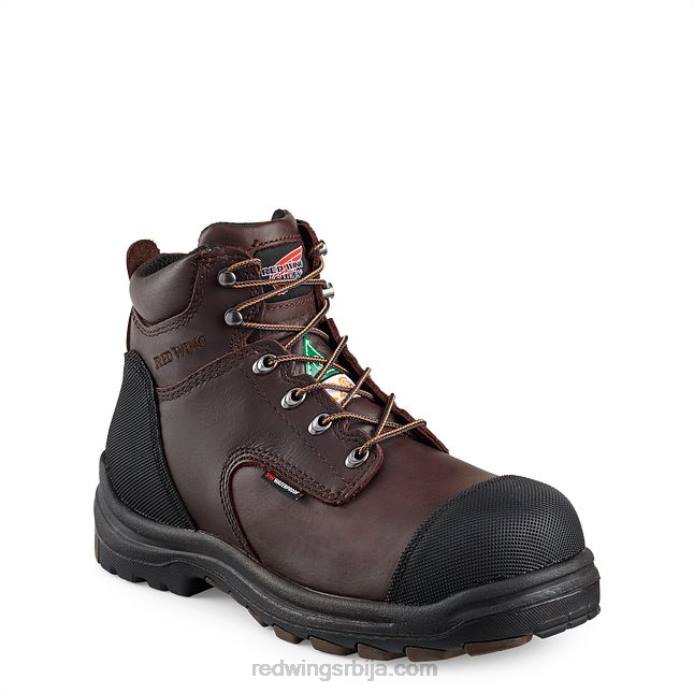 браон DHPH128 Red Wing Ворк - стиле 4217 динафорце мушке водоотпорне сигурносне чизме од 6 инча