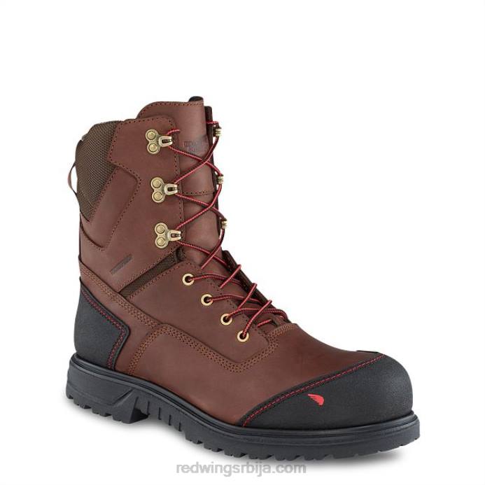 браон DHPH67 Red Wing Ворк - стиле 4499 трувелт мушке 10-инчне водоотпорне сигурносне чизме метгуард