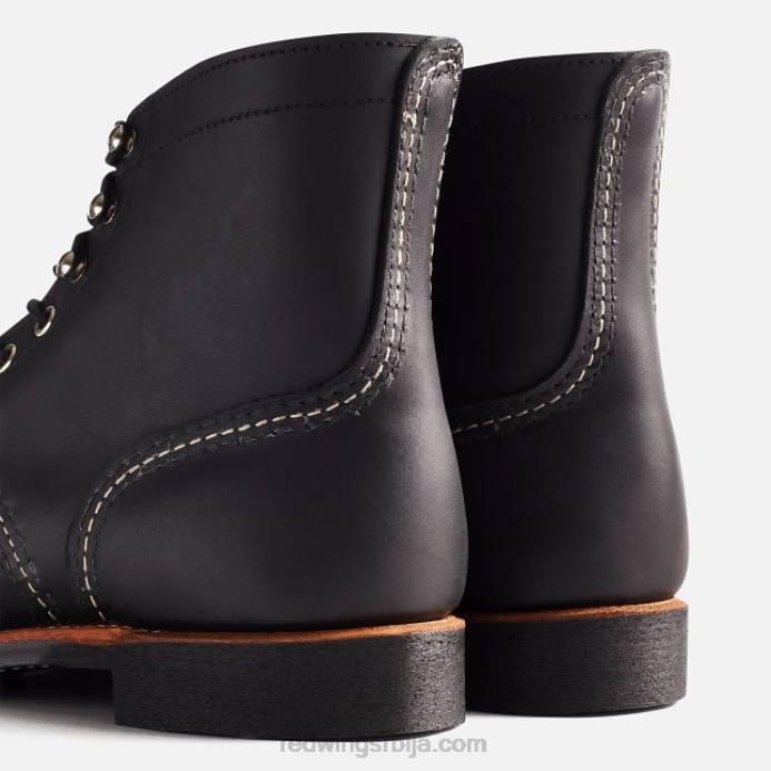 црн DHPH167 Red Wing Херитаге - стиле 8111 ирон рангер мушке чизме од 6 инча од коже