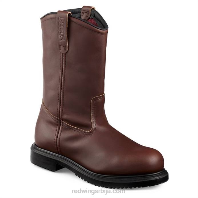 браон DHPH104 Red Wing Ворк - стиле 3504 суперсоле 20 мушке 6-инчне водоотпорне ЦСА сигурносне чизме