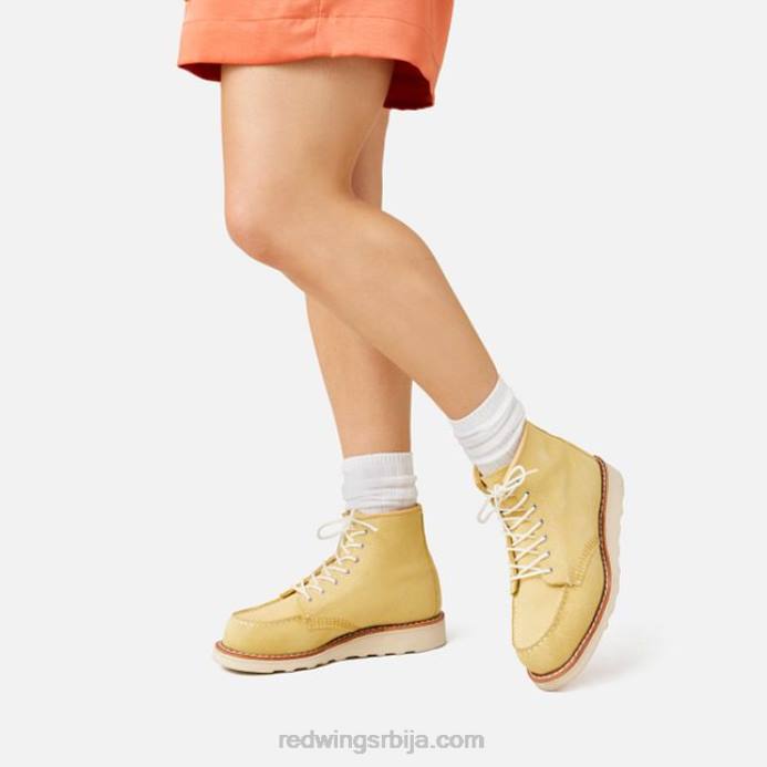 DHPH192 Red Wing Херитаге - стиле 3328 6-инчне класичне моц женске кратке чизме од абилене коже