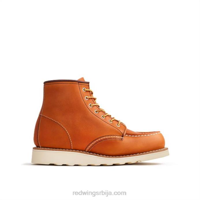 оро DHPH187 Red Wing Херитаге - стиле 3373 6-инчна класична моц женска кратка чизма од ивице коже