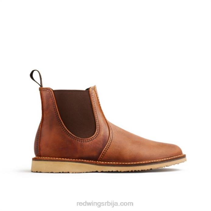 бакар DHPH179 Red Wing Херитаге - стиле 3404 цлара женске чизме са потпетицом од старе коже