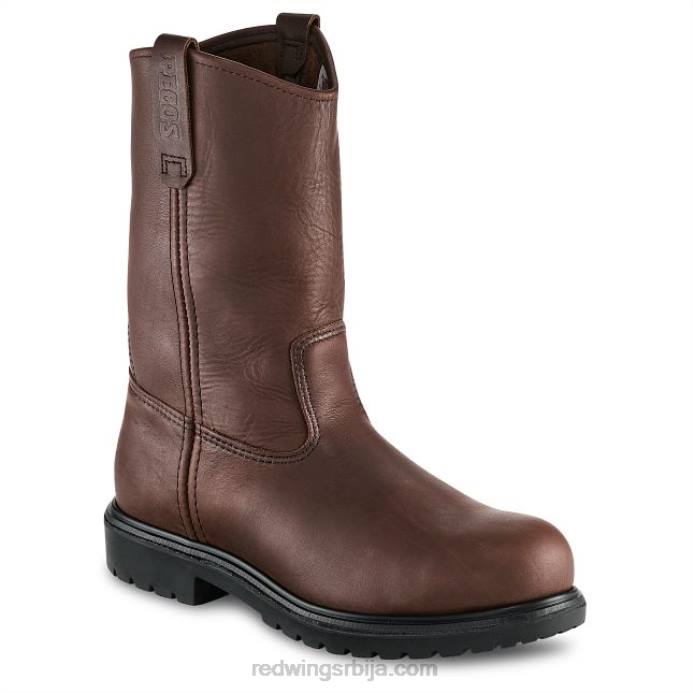 браон DHPH100 Red Wing Ворк - стиле 2452 екос лите мушке водоотпорне сигурносне чизме од 6 инча