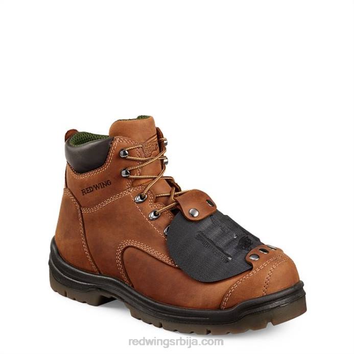 браон DHPH112 Red Wing Ворк - стиле 6674 трухикер мушке 6-инчне водоотпорне сигурносне чизме за планинарење