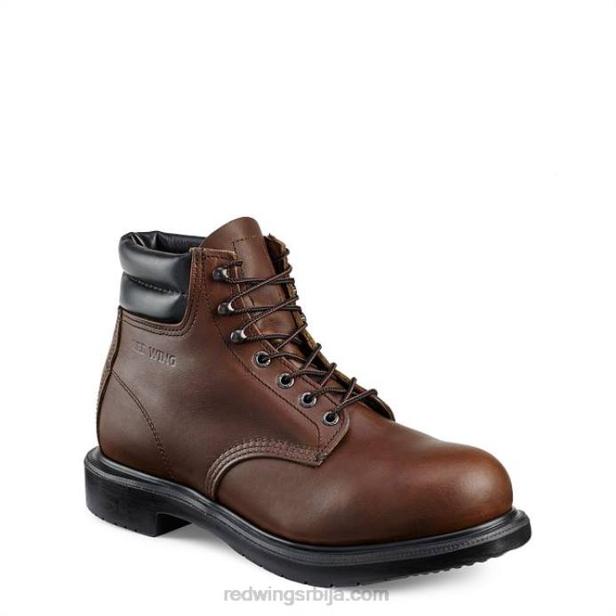 браон DHPH65 Red Wing Ворк - стиле 2216 Логгермак мушке 9-инчне водоотпорне чизме са сигурносним прстима