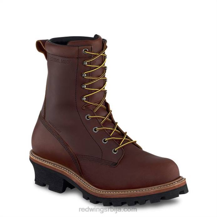 браон DHPH79 Red Wing Ворк - стиле 2233 суперсоле мушке 8-инчне сигурносне чизме