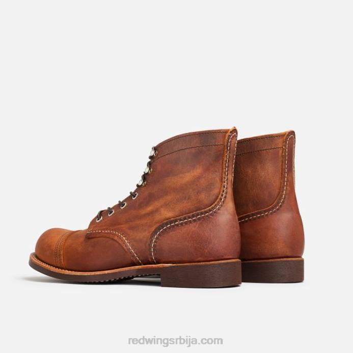 бакар DHPH166 Red Wing Херитаге - стиле 8084 ирон рангер мушке чизме од 6 инча од коже