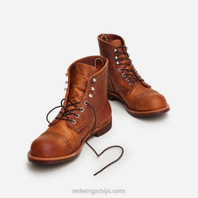 бакар DHPH166 Red Wing Херитаге - стиле 8084 ирон рангер мушке чизме од 6 инча од коже