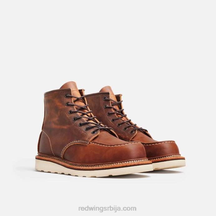 бакар DHPH172 Red Wing Херитаге - стиле 875 цлассиц моц мушке чизме од 6 инча од старе коже