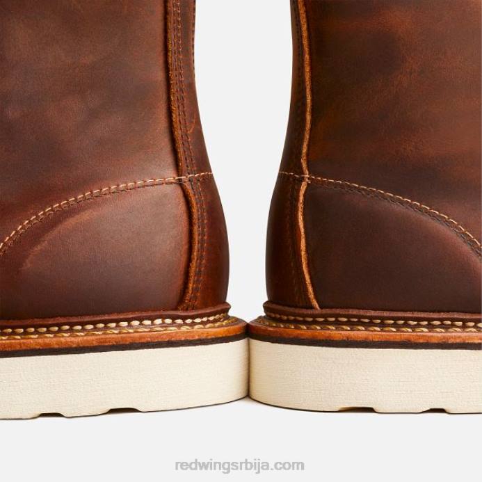 бакар DHPH172 Red Wing Херитаге - стиле 875 цлассиц моц мушке чизме од 6 инча од старе коже