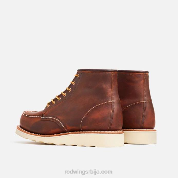 бакар DHPH189 Red Wing Херитаге - стиле 3353 6-инчне класичне моц женске кратке чизме од старе коже