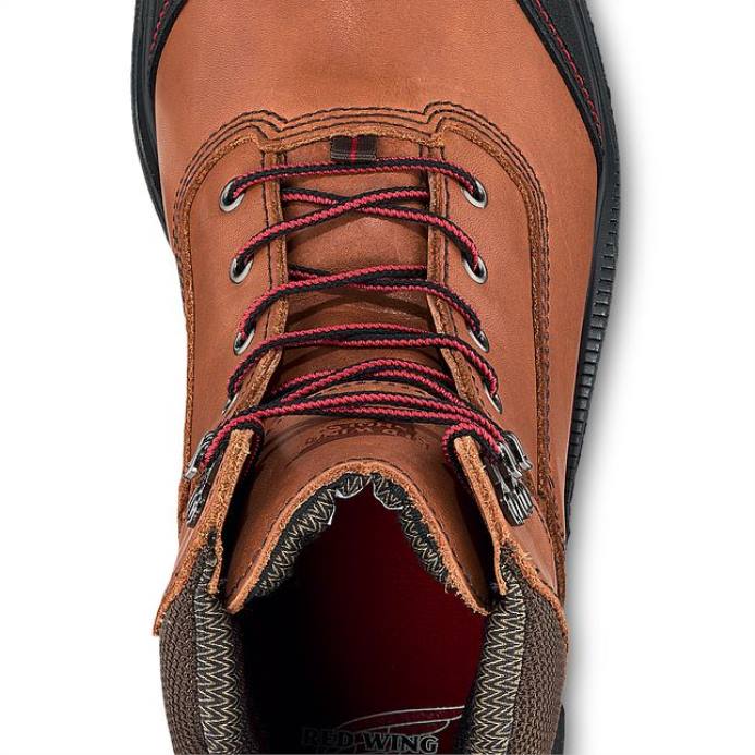 браон DHPH102 Red Wing ворк - стиле 3516 кинг тое адц мушке 8-инчне водоотпорне ЦСА метгуард сигурносне чизме