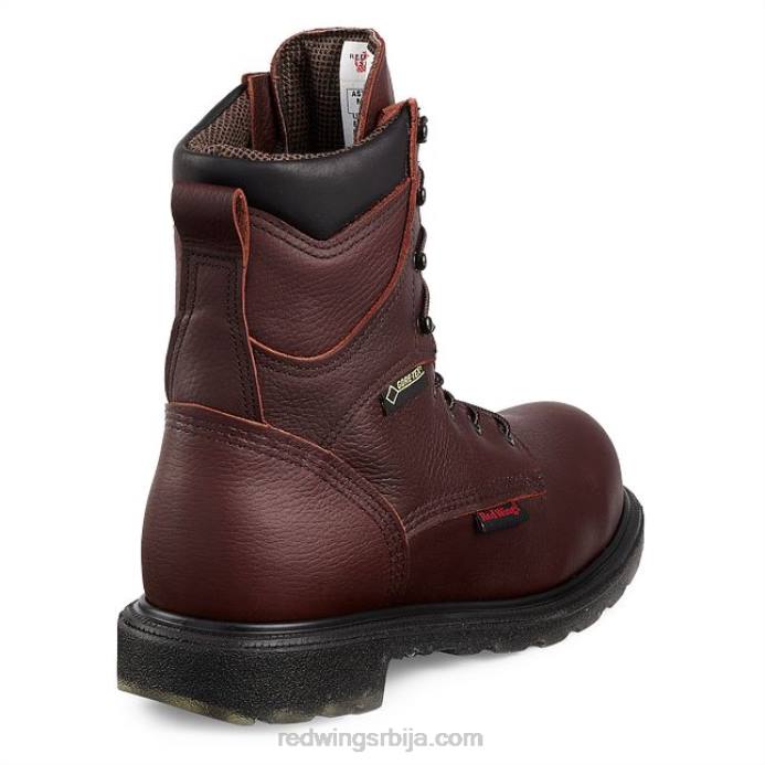 браон DHPH106 Red Wing ворк - стиле 3517 бурнсиде мушке водоотпорне чизме од 6 инча са безбедним прстима