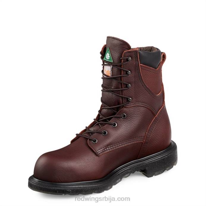 браон DHPH106 Red Wing ворк - стиле 3517 бурнсиде мушке водоотпорне чизме од 6 инча са безбедним прстима