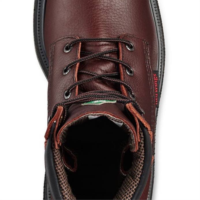 браон DHPH106 Red Wing ворк - стиле 3517 бурнсиде мушке водоотпорне чизме од 6 инча са безбедним прстима