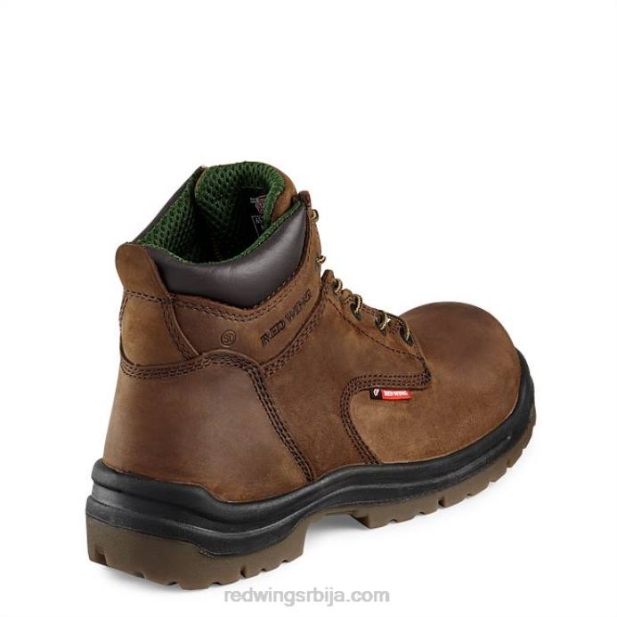 браон DHPH111 Red Wing ворк - стиле 4456 мушке 6-инчне сигурносне чизме са високим прстима