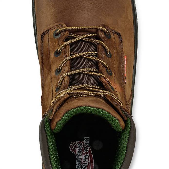 браон DHPH111 Red Wing ворк - стиле 4456 мушке 6-инчне сигурносне чизме са високим прстима