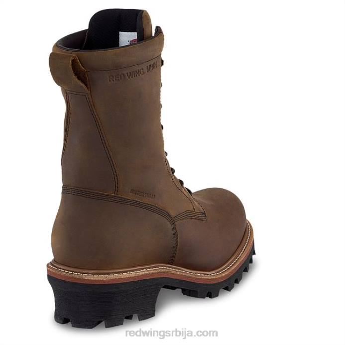 браон DHPH116 Red Wing Ворк - стиле 402 суперсоле мушке чизме са меким прстима од 8 инча