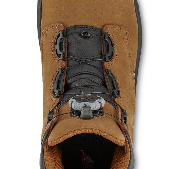 браон DHPH118 Red Wing ворк - стиле 3531 трговачка мушка боа од 8 инча водоотпорна ЦСА сигурносна чизма