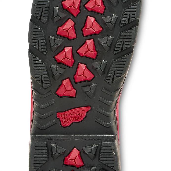 браон DHPH120 Red Wing Ворк - стиле 4436 мушке 11-инчне водоотпорне сигурносне чизме са метгуардом на навлачење