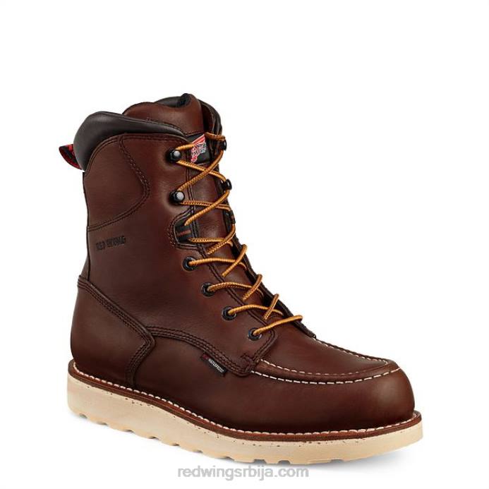 браон DHPH127 Red Wing Ворк - стиле 3506 мушке 6-инчне водоотпорне ЦСА сигурносне чизме са великим прстима