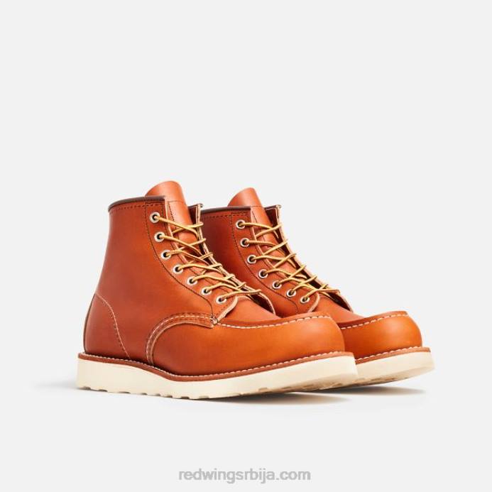 браон DHPH173 Red Wing Херитаге - стиле 8138 цлассиц моц мушке чизме од 6 инча од уљно мрље коже