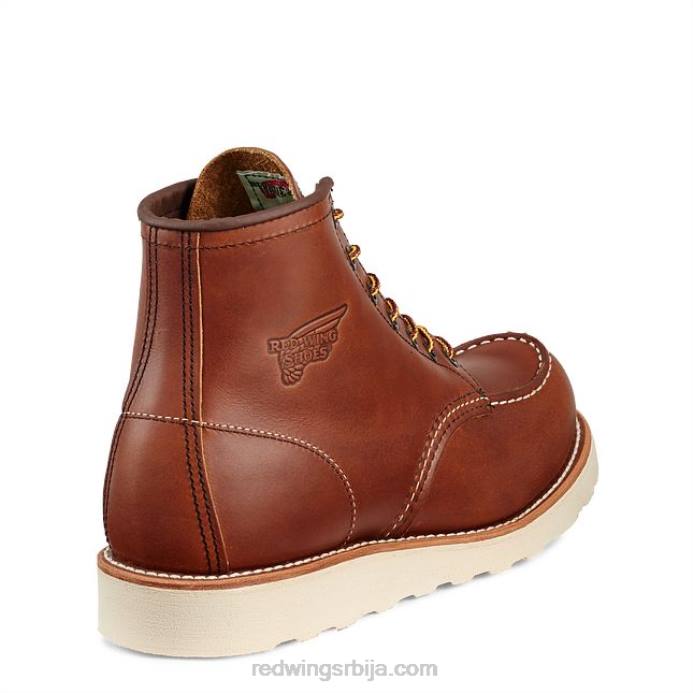 браон DHPH19 Red Wing стил 96548 кожни каиш мушки каиш од дакота коже