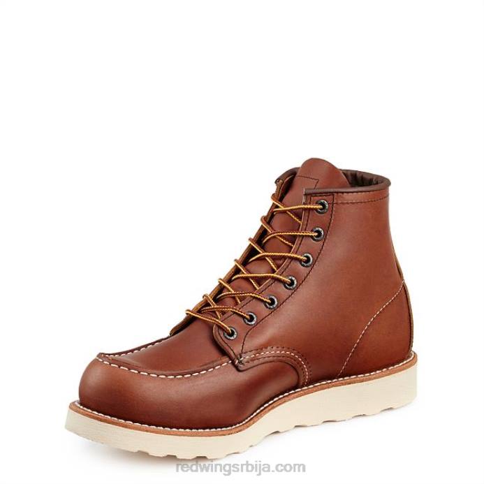 браон DHPH19 Red Wing стил 96548 кожни каиш мушки каиш од дакота коже