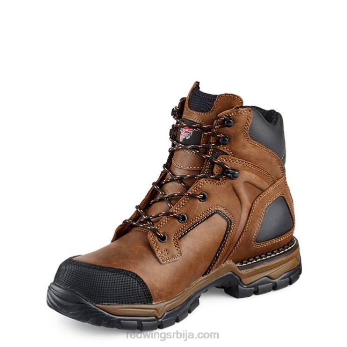 браон DHPH69 Red Wing Ворк - стиле 4435 мушке 8-инчне водоотпорне сигурносне чизме са заштитним прстима