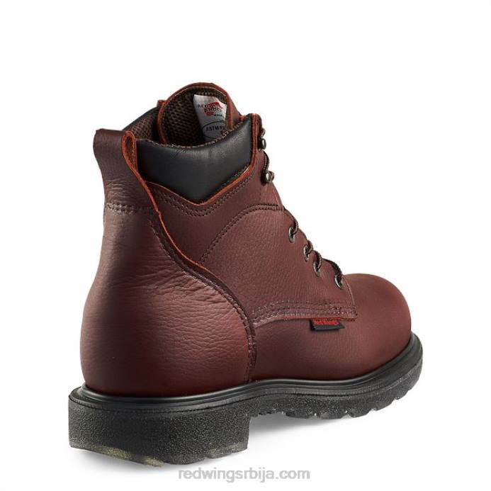 браон DHPH71 Red Wing Ворк - стиле 2491 макбонд мушке 8-инчне сигурносне чизме са боа