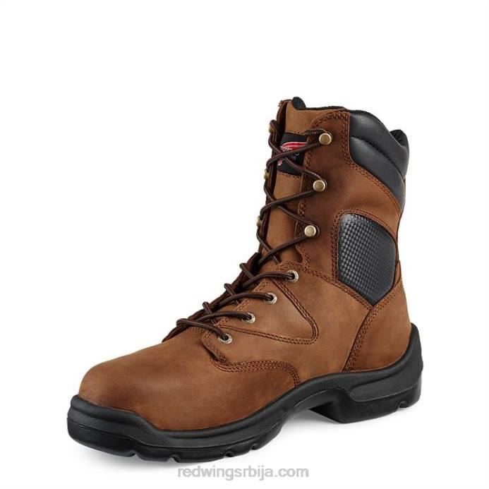 браон DHPH87 Red Wing Ворк - стиле 4433 суперсоле мушке 6-инчне водоотпорне сигурносне чизме метгуард