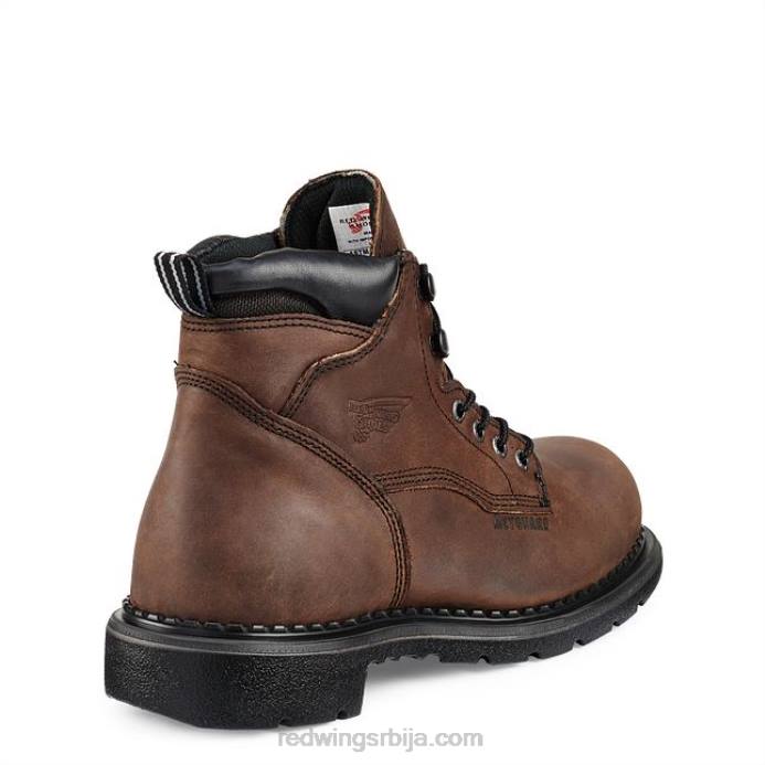 браон DHPH88 Red Wing Ворк - стиле 1412 суперсоле 20 мушке 8-инчне изоловане водоотпорне чизме са меким прстима