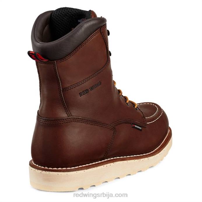 браон DHPH95 Red Wing Ворк - стиле 3530 кинг тое мушке 8-инчне водоотпорне ЦСА метгуард сигурносне чизме