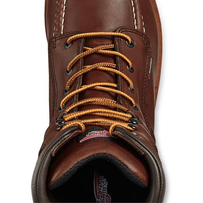 браон DHPH95 Red Wing Ворк - стиле 3530 кинг тое мушке 8-инчне водоотпорне ЦСА метгуард сигурносне чизме