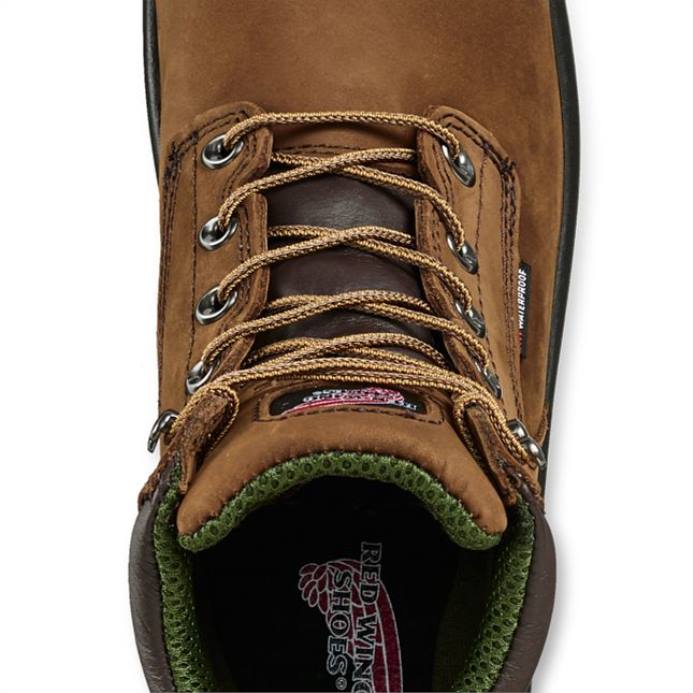 браон DHPH99 Red Wing Ворк - стиле 2231 суперсоле мушке 11-инчне сигурносне чизме на потезање