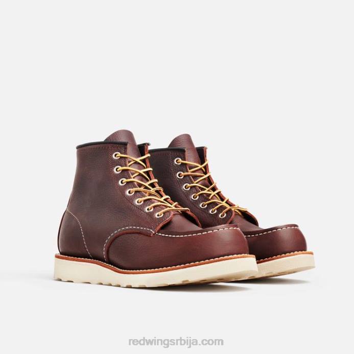 бриар DHPH174 Red Wing Херитаге - стиле 877 8-инчне класичне моц мушке 8-инчне чизме од старе коже