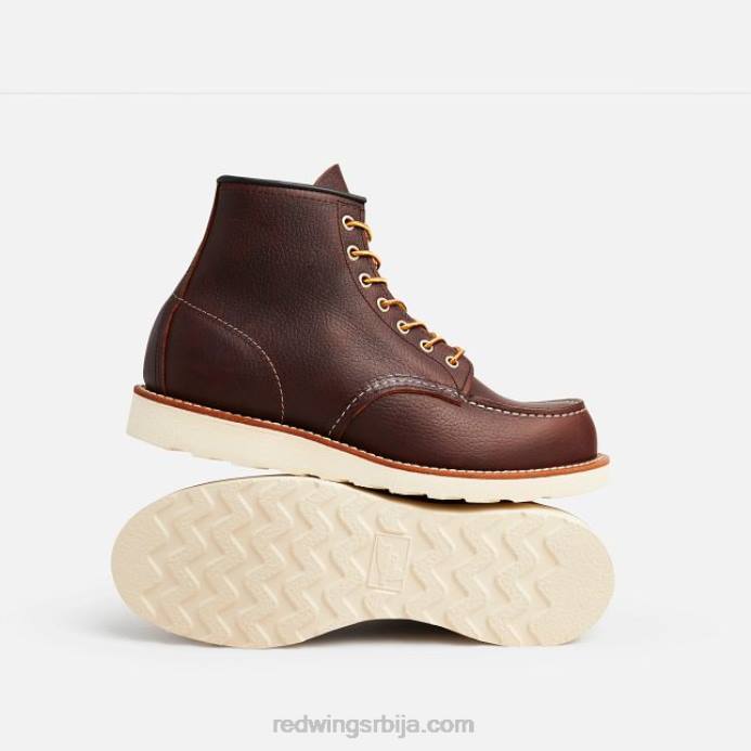 бриар DHPH174 Red Wing Херитаге - стиле 877 8-инчне класичне моц мушке 8-инчне чизме од старе коже