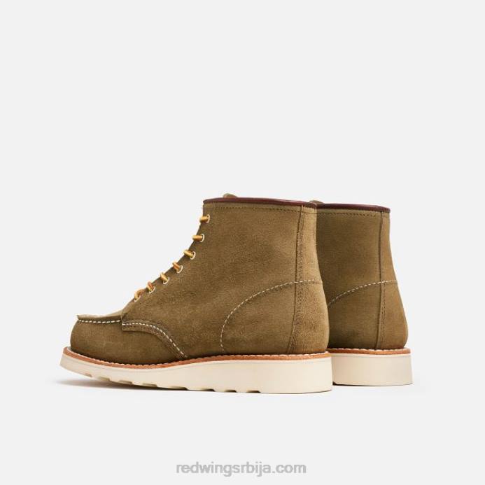 маслина DHPH195 Red Wing Херитаге - стиле 3417 6-инчне класичне моц женске кратке чизме од блеф коже