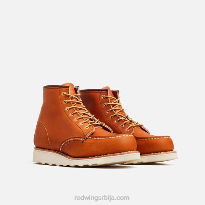 оро DHPH187 Red Wing Херитаге - стиле 3373 6-инчна класична моц женска кратка чизма од ивице коже