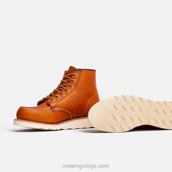 оро DHPH187 Red Wing Херитаге - стиле 3373 6-инчна класична моц женска кратка чизма од ивице коже