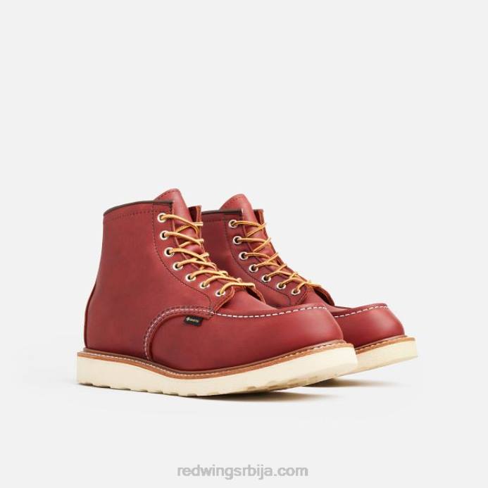 руссет DHPH171 Red Wing Херитаге - стиле 1907 цлассиц моц мушке чизме од 6 инча од грубе и чврсте коже