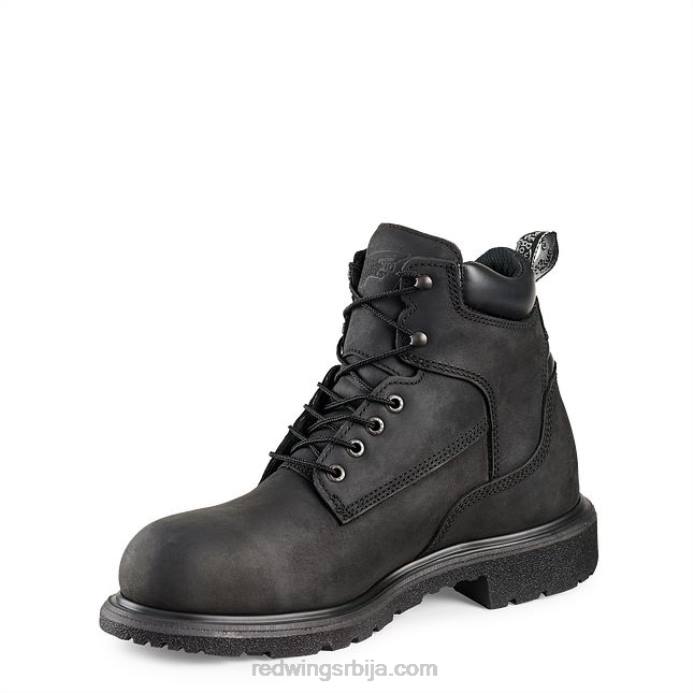 црн DHPH129 Red Wing Ворк - стиле 6670 трухикер мушке 6-инчне водоотпорне сигурносне чизме за планинарење