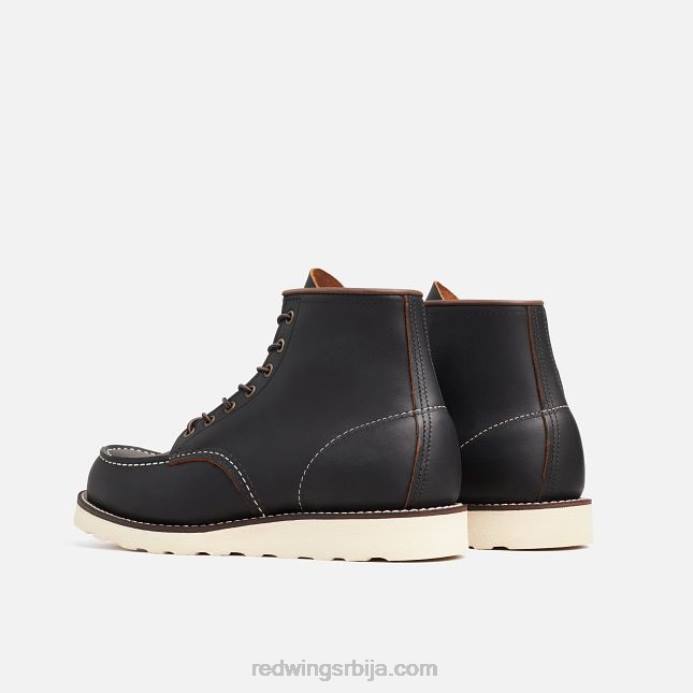 црн DHPH177 Red Wing херитаге - стиле 3322 викендица цхукка мушка цхукка од грубе и чврсте коже