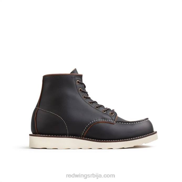 црн DHPH177 Red Wing херитаге - стиле 3322 викендица цхукка мушка цхукка од грубе и чврсте коже
