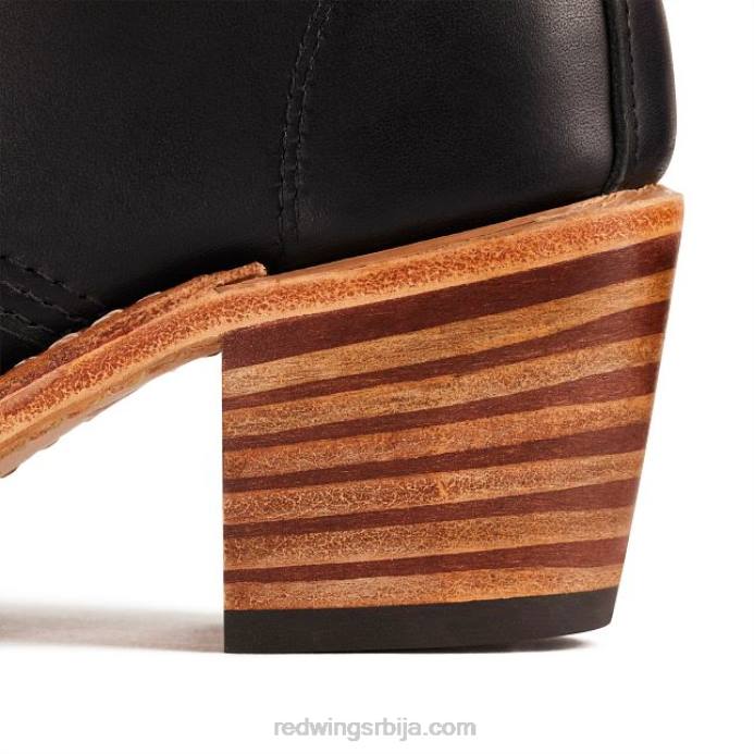 црн DHPH181 Red Wing Херитаге - стиле 3406 цлара женске чизме са потпетицом од коже