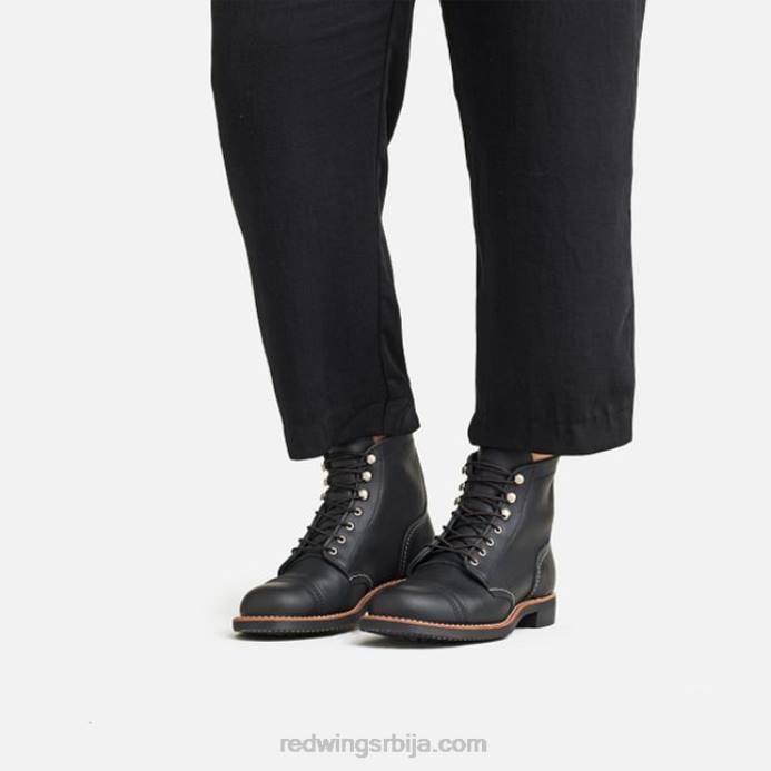 црн DHPH185 Red Wing Херитаге - стиле 3364 ирон рангер женска кратка чизма од ацампо коже