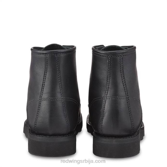 црн DHPH194 Red Wing Херитаге - стиле 3377 6-инчне класичне моц женске кратке чизме од мохаве коже